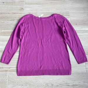 Talbots Purple Crew Neck Sweater